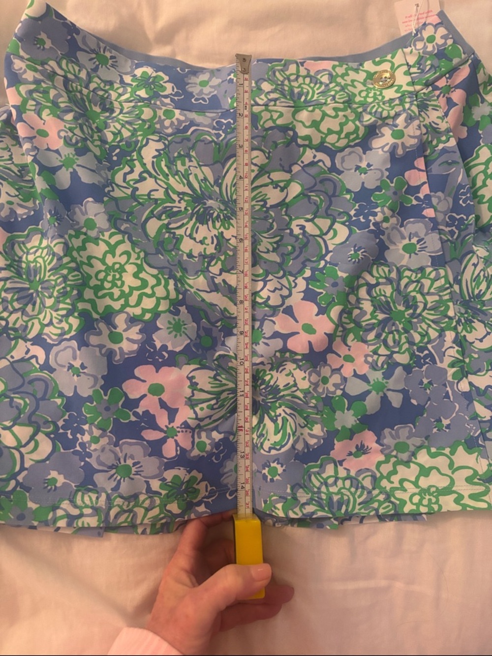Lilly Pulitzer Blue, Green & Pink Floral Circle Skort new with tags - Picture 6 of 6